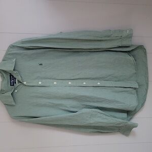Ralph Lauren Men's Shirt Large Green Box Long Sleeve Button Down